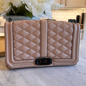 Rebecca Minkoff Quilted Leather Crossbody with Black Hardware